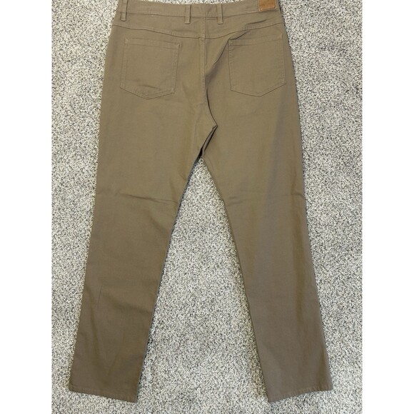 NWT Genteal Men's Pants Size 36 x 32 Flex Canvas 5-Pocket Stretch 988 Walnut - Picture 6 of 6